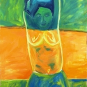 Because of the Heat 2007 Oil, canvas 210x135cm