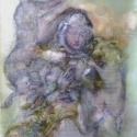 Begalska & Vilkin Teresa 2017 Canvas, oil, oil pastel, pencil, charcoal 90х70 cm