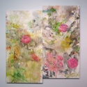 Begalska & Vilkin Icarus 2015 canvas, oil, oil pastel, pencil, diptych: 150х80,150x80 cm