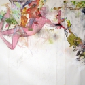 Begalska & Vilkin Pirate 2015 canvas, oil, oil pastel, pencil 160х210 cm